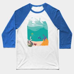 Ocean life Baseball T-Shirt